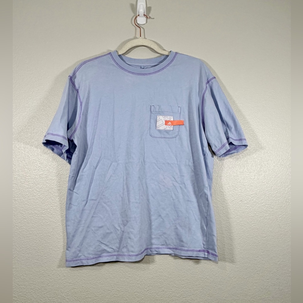Adidas Short T-Shirt Lavender Purple Short Sleeve Tee Retro Vintage Women XS
